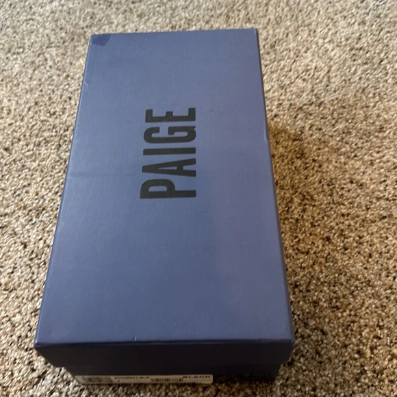 PAIGE Mari Black Leather Slide Sandal, Size 7M, New in Box, NWT - Picture 8 of 8